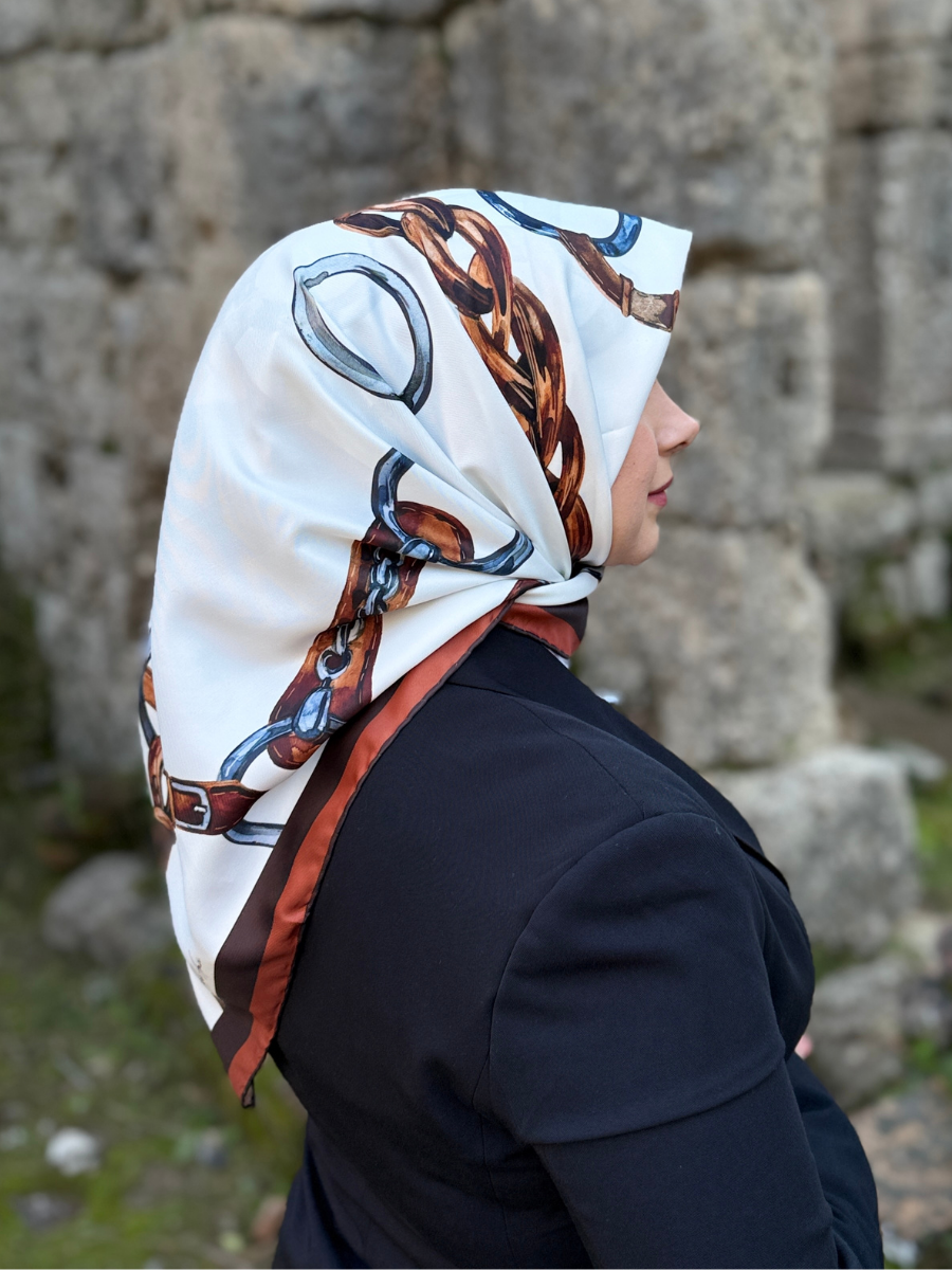 Saddle At Eyeri Desen Twill Eşarp