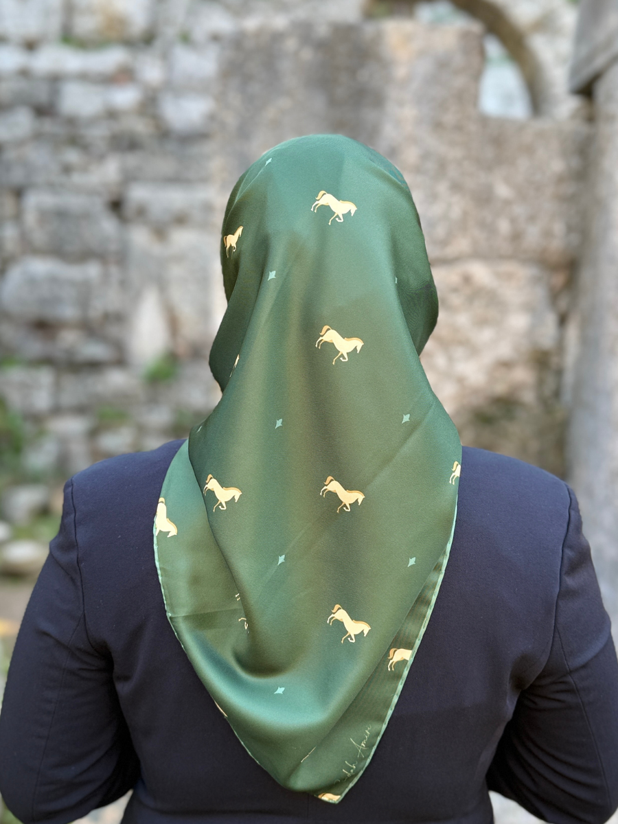 Little Horse Küçük Atlar Twill Eşarp