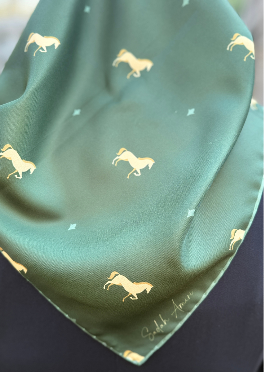 Little Horse Küçük Atlar Twill Eşarp