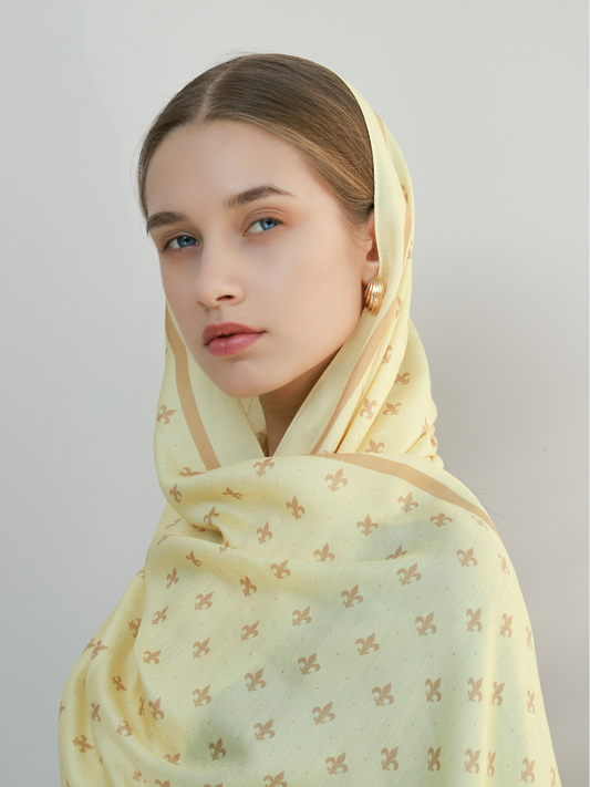 Amber Floş Viskon Şal