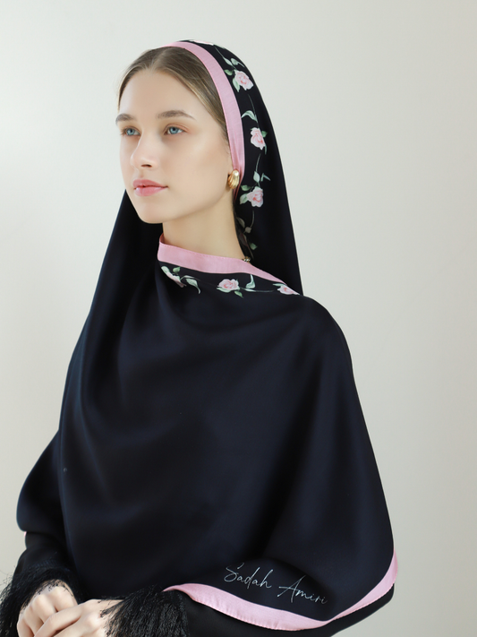 Gül Şerbeti Floş Viskon Şal