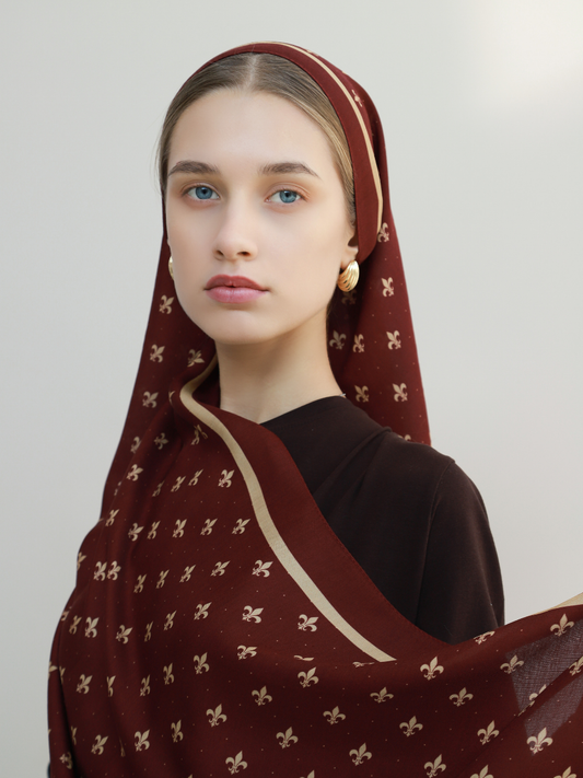 Yakut Floş Viskon Şal